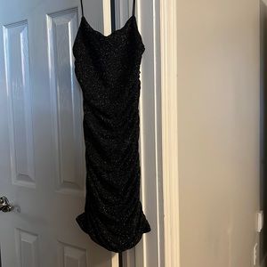 Princess Polly sparkly black dress size 4